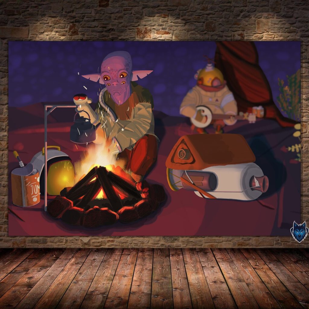 Outer Wilds Hearthian Must Try Wall Art