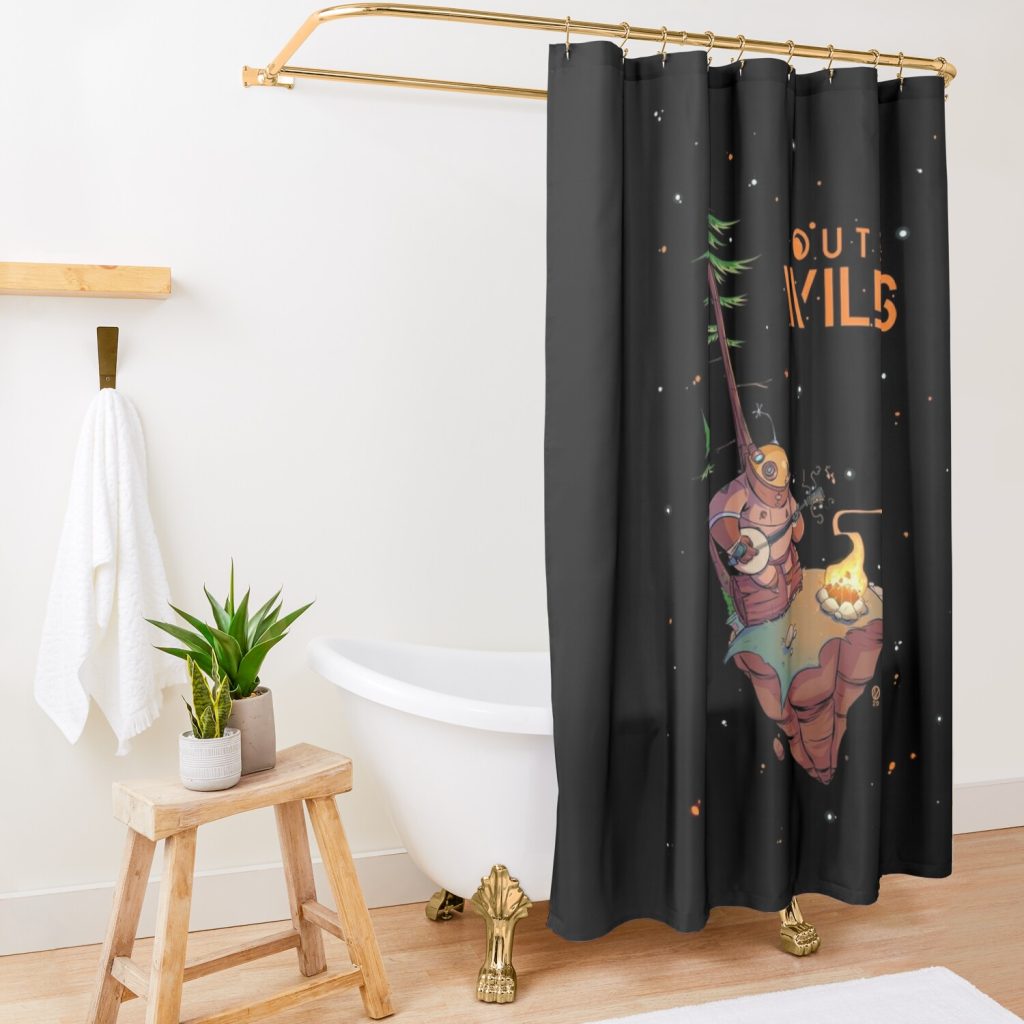 New Style Outer Wilds Shower Curtain