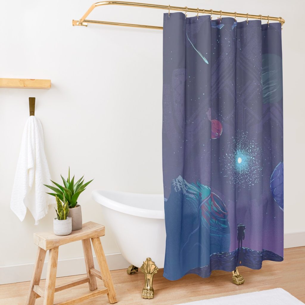 Outer Wilds Game Art Print Shower Curtain