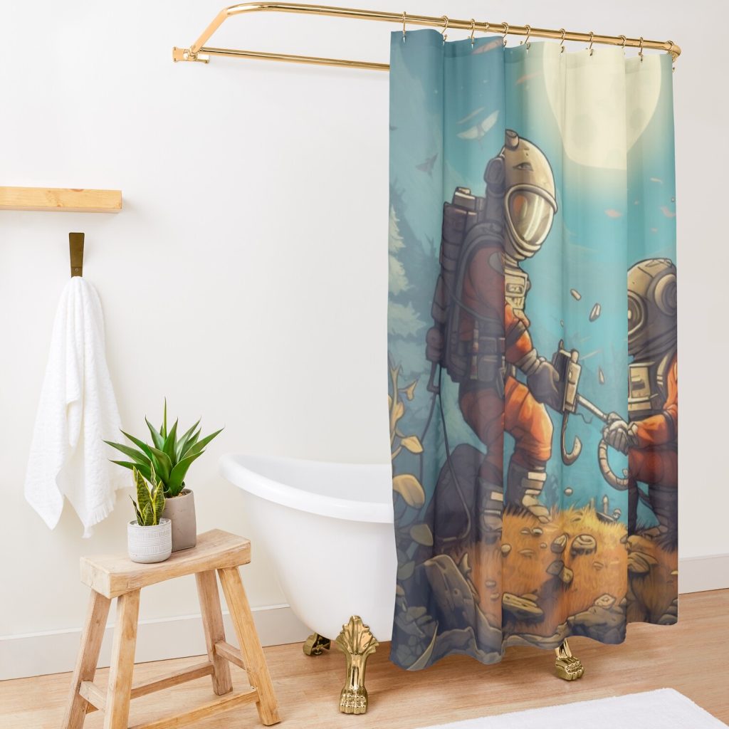 Best-loved Outer Wilds Game Shower Curtain